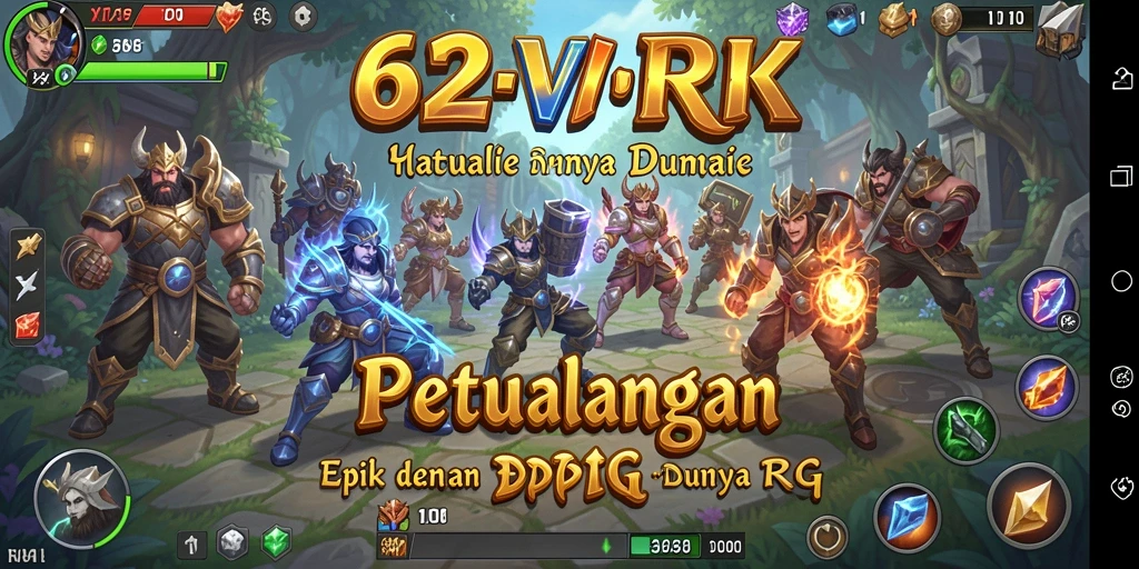 Tampilan menakjubkan dari gameplay RPG 62VIP.
