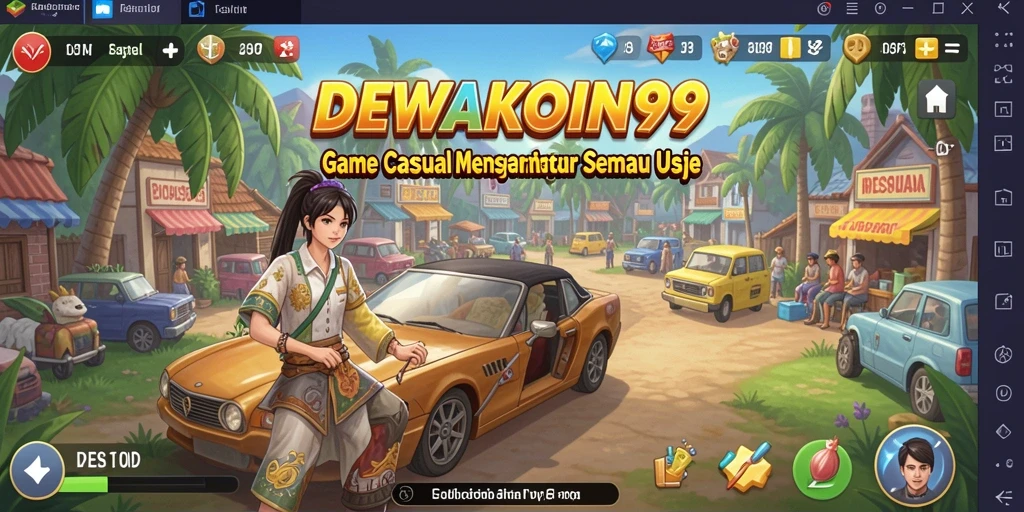 Screenshot gameplay DEWAKOIN99 menampilkan aksi seru dan interaktif.