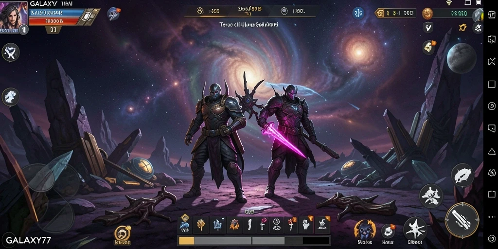 Screenshot menampilkan suasana mencekam dalam game GALAXY77.