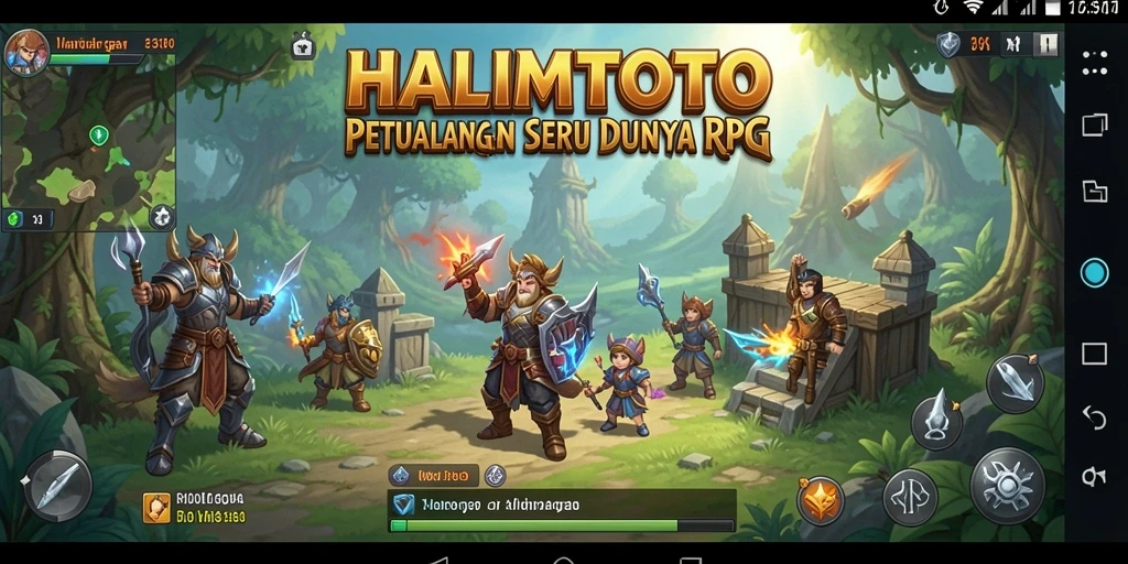 Tampilan seru gameplay HALIMTOTO yang menarik.