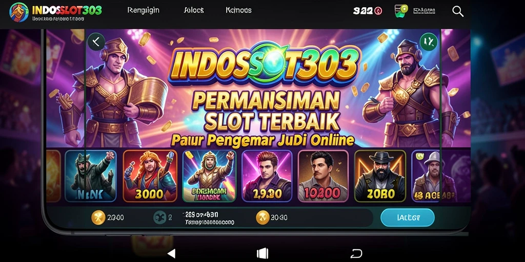 Tampilan gameplay menarik dari INDOSLOT303 dengan berbagai tema slot.