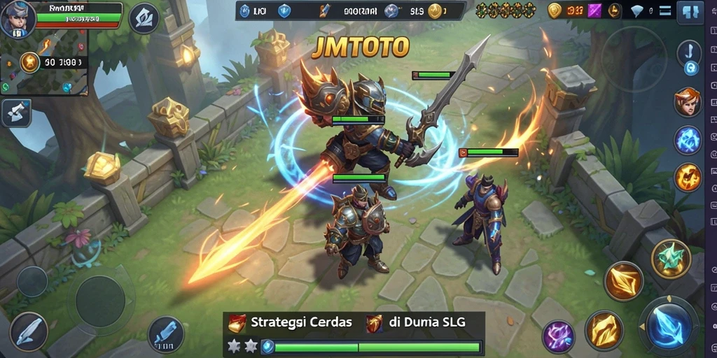 Screenshot JMTOTO menampilkan intensitas pertempuran strategis di dunia SLG.