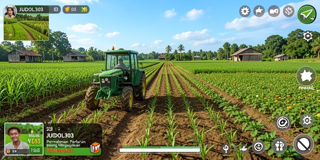 Gameplay seru dalam JUDOL303 yang menampilkan kegiatan pertanian.