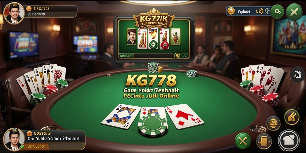 Tampilan gameplay poker KG778 yang menarik dan seru.