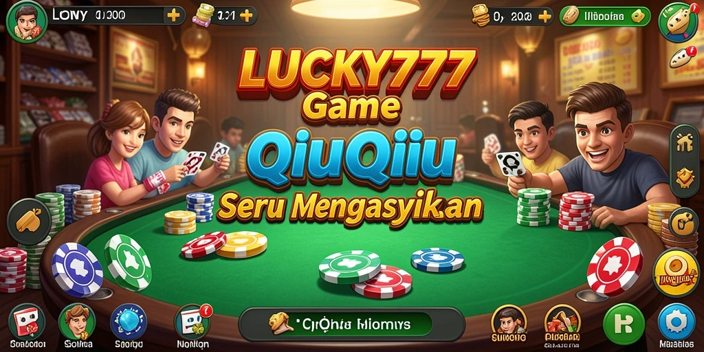 Tampilan gameplay QiuQiu yang seru dan interaktif.
