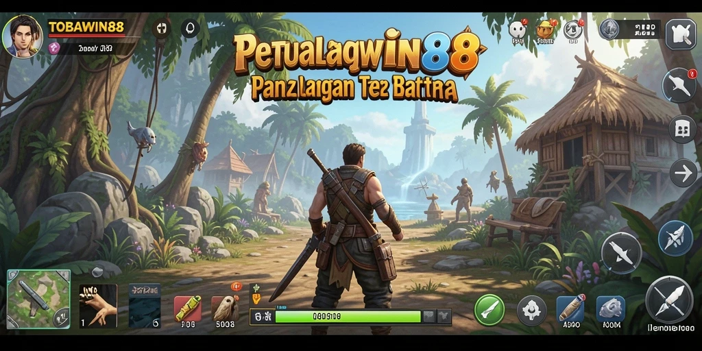 Gameplay TOBAWIN88 yang menampilkan dunia terbuka yang luas dan petualangan seru.