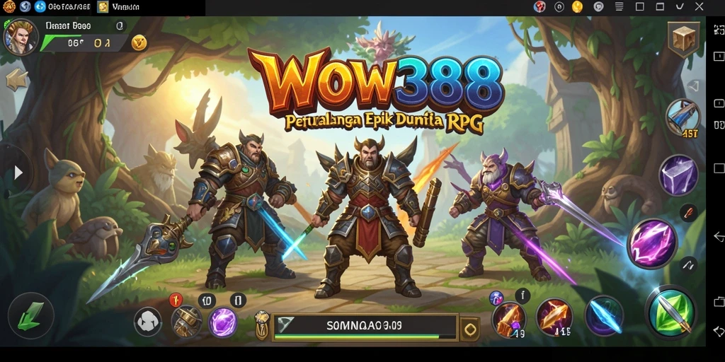 Screenshot WOW388 menampilkan aksi seru dalam petualangan RPG.